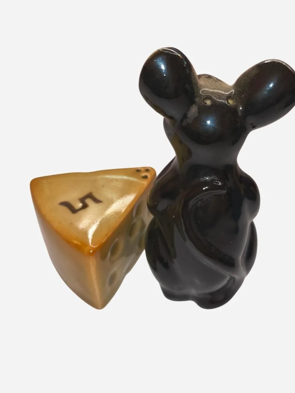 Vintage 1950s Mouse & Cheese Salt & Pepper Shakers